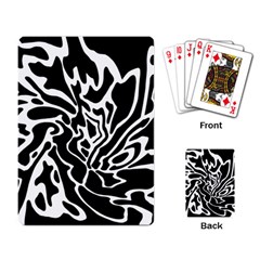 Black And White Decor Playing Card by Valentinaart