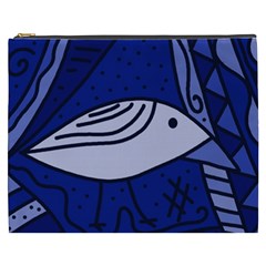 Blue Bird Cosmetic Bag (xxxl)  by Valentinaart