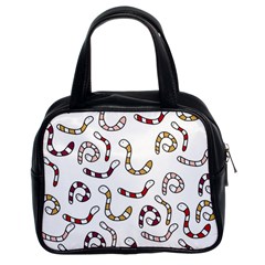 Cute Worms Classic Handbags (2 Sides) by Valentinaart