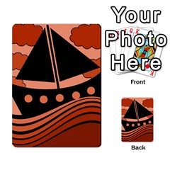 Boat - Red Multi-purpose Cards (rectangle)  by Valentinaart