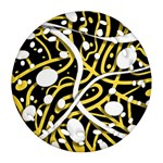 Yellow movement Round Filigree Ornament (2Side) Front