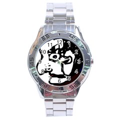 Old Man Stainless Steel Analogue Watch by Valentinaart