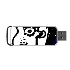 Old Man Portable Usb Flash (one Side) by Valentinaart