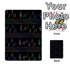Music Pattern Multi-purpose Cards (rectangle)  by Valentinaart