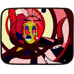 Octopus Fleece Blanket (mini) by Valentinaart