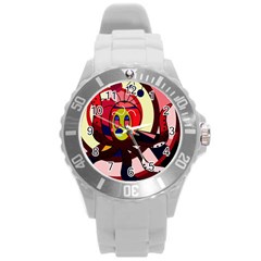 Octopus Round Plastic Sport Watch (l) by Valentinaart