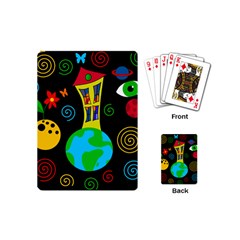 Playful Universe Playing Cards (mini)  by Valentinaart