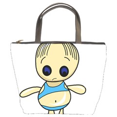 Cute Boy Bucket Bags by Valentinaart