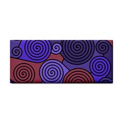 Blue And Red Hypnoses  Hand Towel