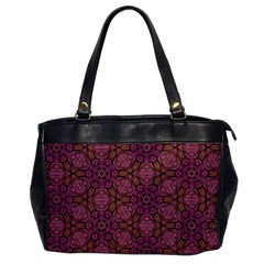 Fuchsia Abstract Shell Pattern Office Handbags