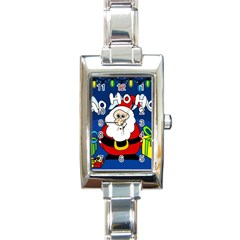 Santa Claus  Rectangle Italian Charm Watch