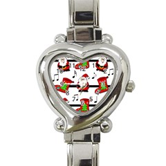 Christmas Song Heart Italian Charm Watch by Valentinaart