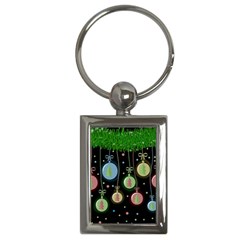 Christmas Balls - Pastel Key Chains (rectangle)  by Valentinaart