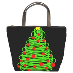Christmas Tree Bucket Bags by Valentinaart