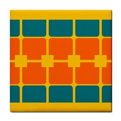Squares And Rectangles                                                                                                			tile Coaster by LalyLauraFLM