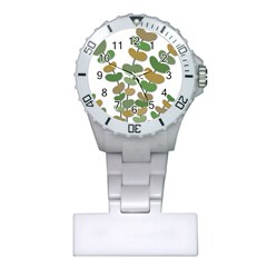 Green Decorative Plant Plastic Nurses Watch by Valentinaart