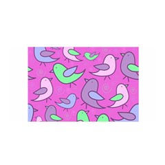 Pink Birds Pattern Satin Wrap by Valentinaart