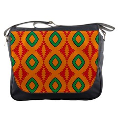 Rhombus And Other Shapes Pattern                                                                                                     			messenger Bag by LalyLauraFLM