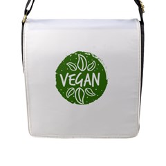 Vegan Label3 Scuro Flap Messenger Bag (l)  by CitronellaDesign
