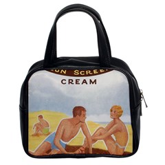 Vintage Summer Sunscreen Advertisement Classic Handbags (2 Sides) by yoursparklingshop