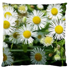 White Summer Flowers Watercolor Painting Art Large Cushion Case (one Side)