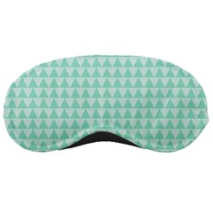 Mint Color Triangle Pattern Sleeping Masks