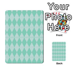 Mint Color Diamond Shape Pattern Multi-purpose Cards (rectangle)  by picsaspassion