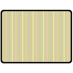 Summer Sand Color Lilac Pink Yellow Stripes Pattern Double Sided Fleece Blanket (large)  by picsaspassion