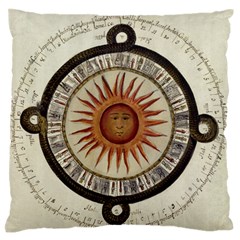 Ancient Aztec Sun Calendar 1790 Vintage Drawing Standard Flano Cushion Case (two Sides) by yoursparklingshop