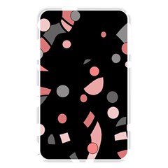 Pink And Gray Abstraction Memory Card Reader by Valentinaart