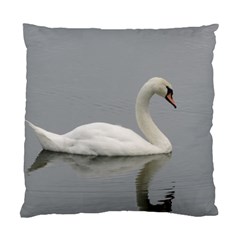 Swimming White Swan Standard Cushion Case (two Sides) by picsaspassion