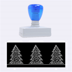 Christmas Trees Pattern Rubber Stamps (large) by Valentinaart