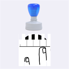 Piano  Rubber Round Stamps (medium) by Valentinaart