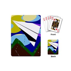 Paper Airplane Playing Cards (mini)  by Valentinaart