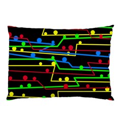 Stay In Line Pillow Case by Valentinaart