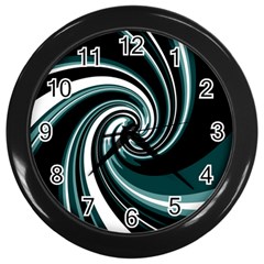 Elegant Twist Wall Clocks (black) by Valentinaart