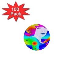 Abstract Color Dream 1  Mini Buttons (100 Pack)  by icarusismartdesigns