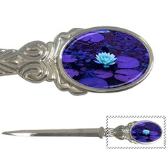 Lotus Flower Magical Colors Purple Blue Turquoise Letter Openers by yoursparklingshop