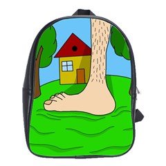 Giant Foot School Bags(large)  by Valentinaart