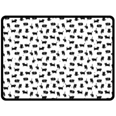 Black Cats  Fleece Blanket (large)  by kostolom3000shop