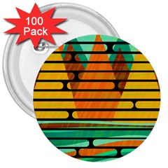 Decorative Autumn Landscape 3  Buttons (100 Pack)  by Valentinaart