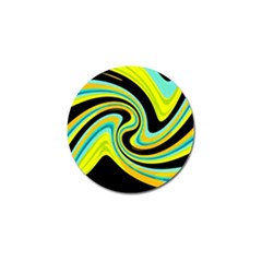 Blue And Yellow Golf Ball Marker (4 Pack) by Valentinaart