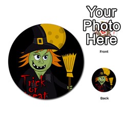 Halloween Witch Multi-purpose Cards (round) 