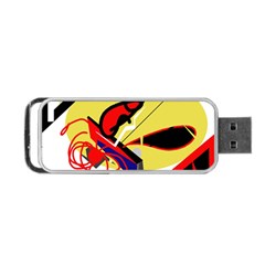 Abstract Art Portable Usb Flash (two Sides) by Valentinaart