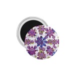 Stylized Floral Ornate Pattern 1.75  Magnets