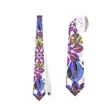 Stylized Floral Ornate Pattern Neckties (One Side) 