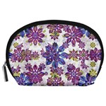 Stylized Floral Ornate Pattern Accessory Pouches (Large) 