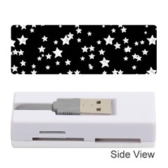 Black And White Starry Pattern Memory Card Reader (stick)  by DanaeStudio