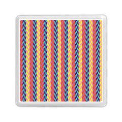 Colorful Chevron Retro Pattern Memory Card Reader (square)  by DanaeStudio