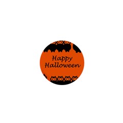 Happy Halloween - Owls 1  Mini Magnets by Valentinaart
